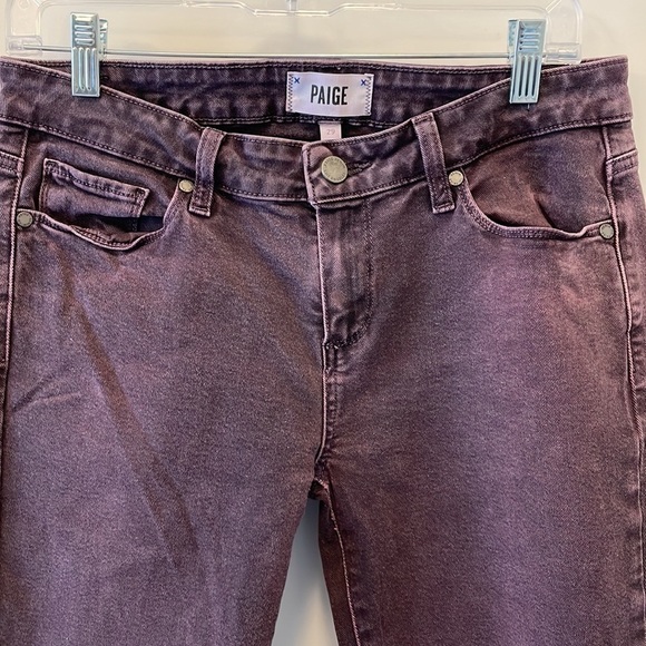 Sz29 PAIGE Verdugo Ankle Denim in Vintage Spiced Wine VGUC - Picture 6 of 14
